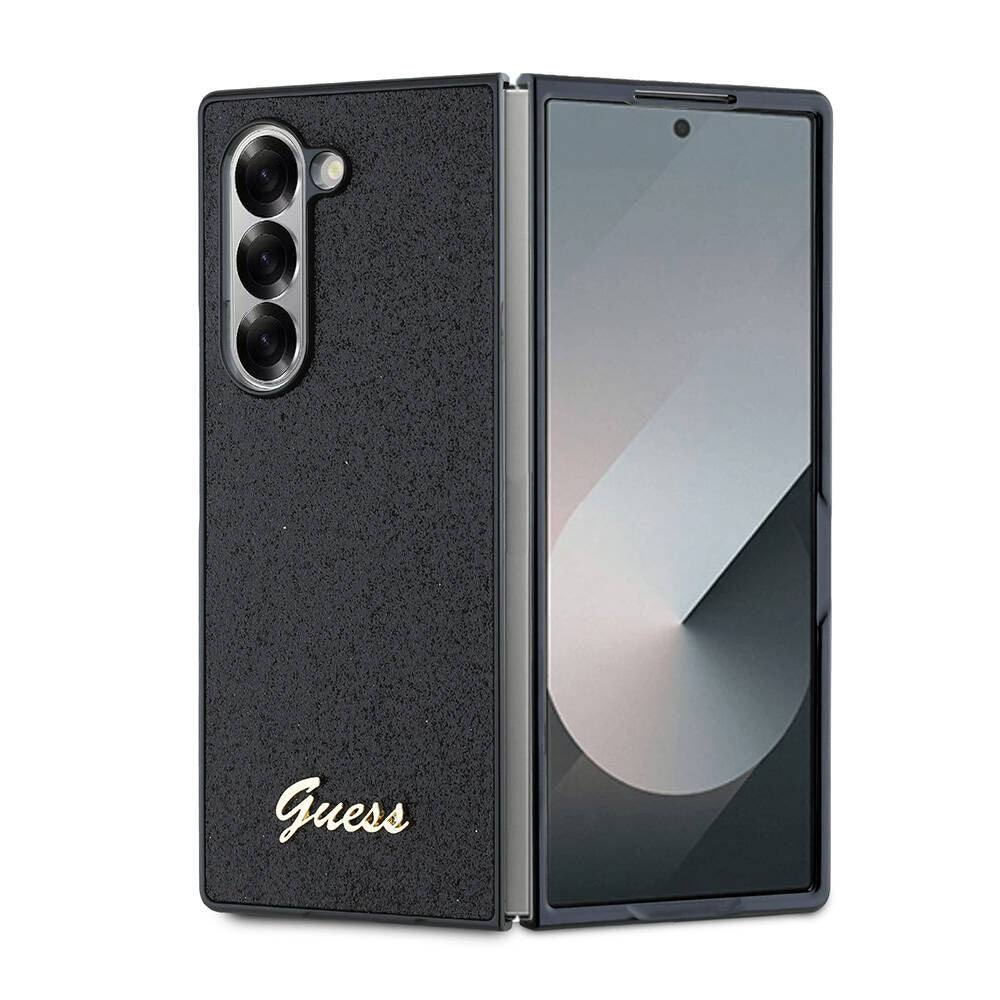 Capa para Samsung Galaxy Z Fold6 F956, Guess, Glitter Script, Preta