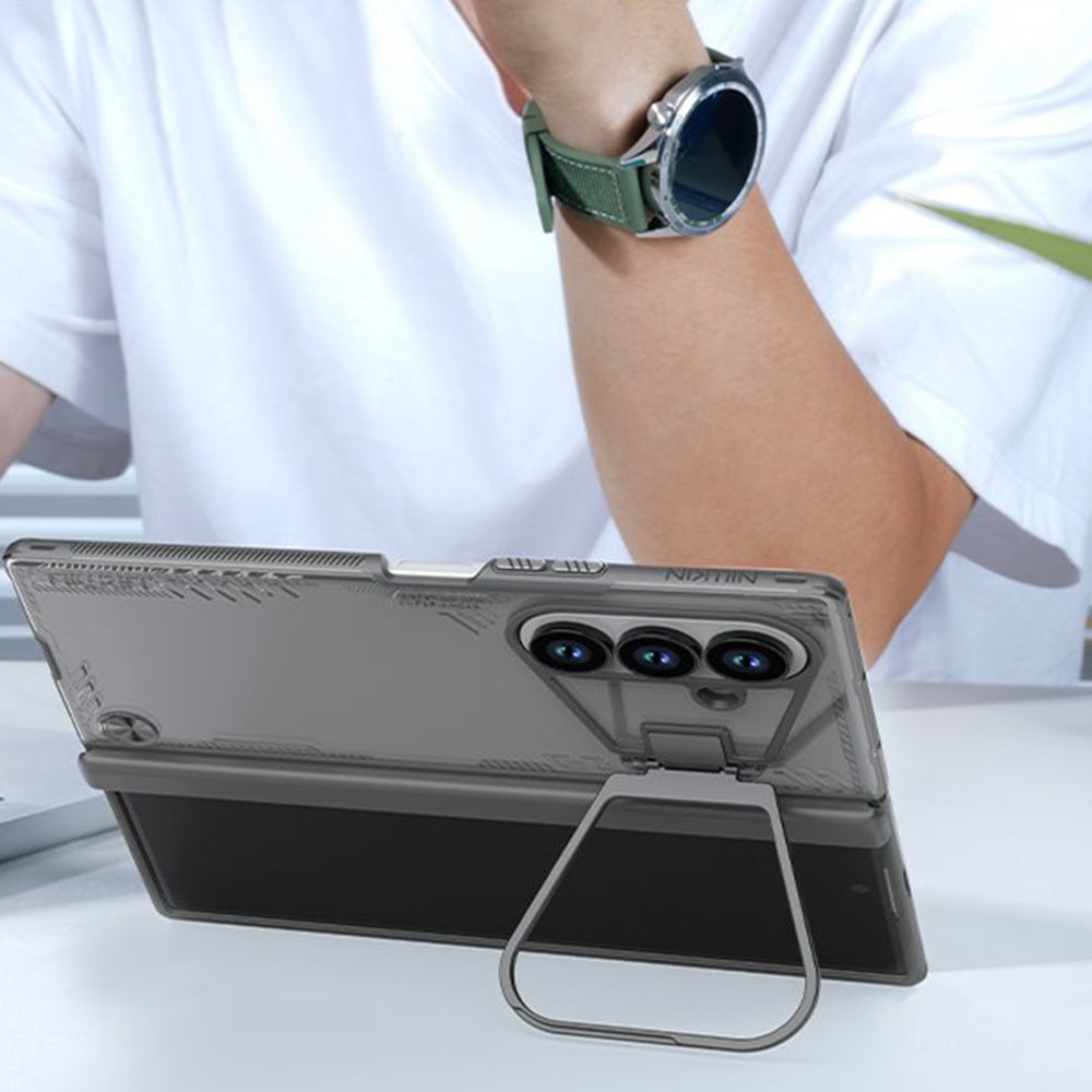 Capa para Samsung Galaxy Z Fold7 F966, Nillkin, Iceblade Prop com Recorte para Câmara, Preta