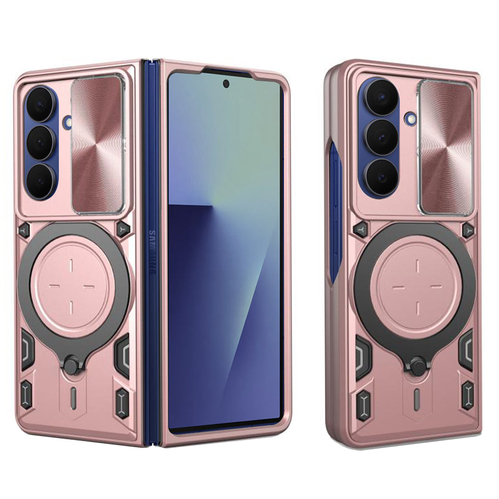 Capa para Samsung Galaxy Z Fold7 F966, Techsuit, CamGuard Pro, Rosa Dourado