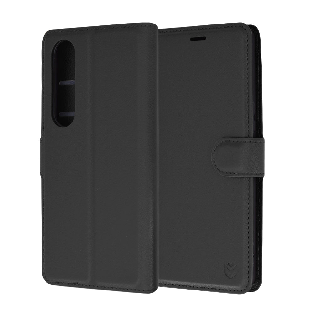 Capa para Sony Xperia 1 VI, Techsuit, Leather Folio, Preta