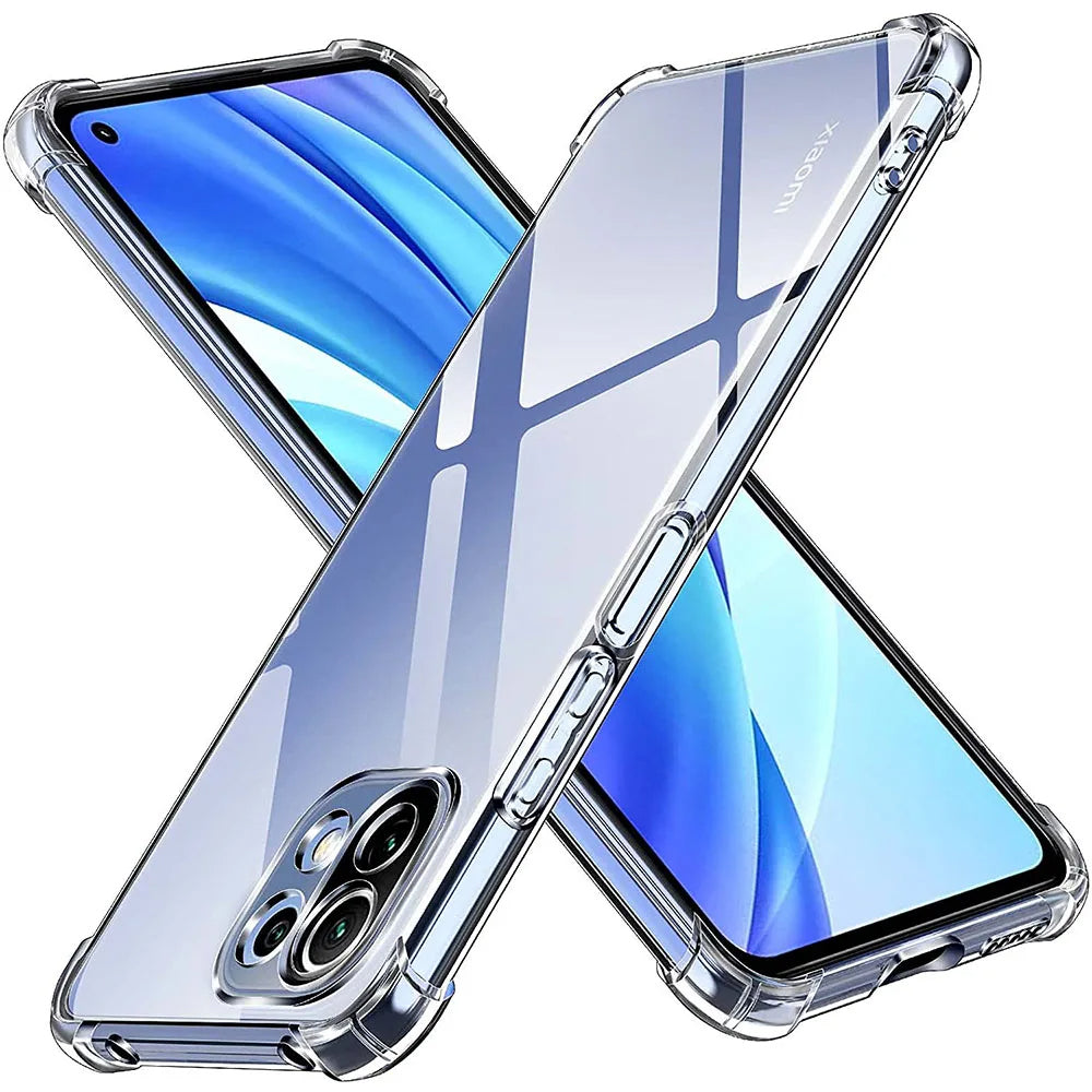 Capa para Xiaomi 11 Lite 5G NE / Mi 11 Lite 5G / 11 Lite, Techsuit, Transparente Antichoque, Transparente