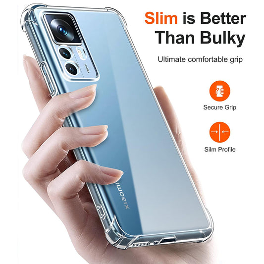 Capa para Xiaomi 12T / 12T Pro, Techsuit, Shockproof Clear, Transparente