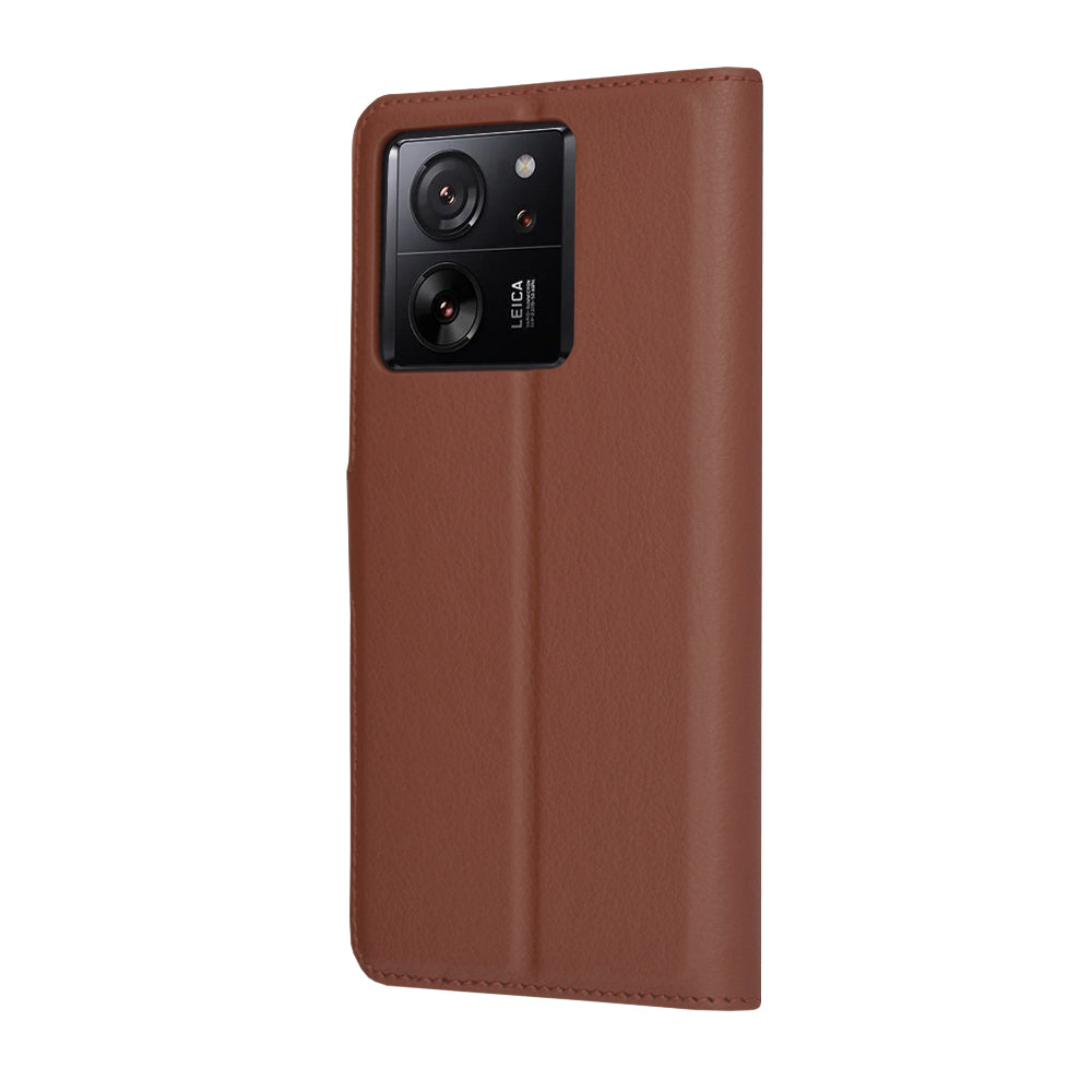 Capa para Xiaomi 13T Pro / 13T, Techsuit, Leather Folio, Castanha