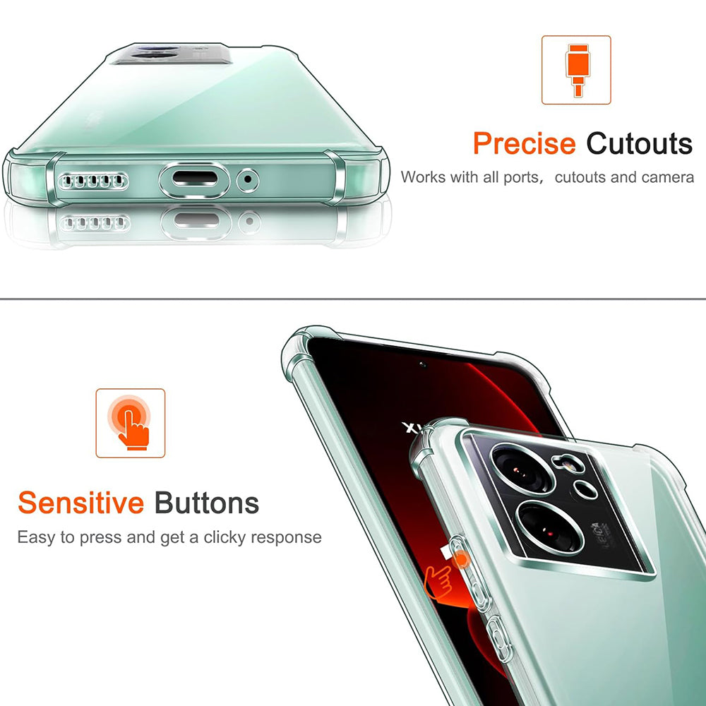 Capa para Xiaomi 13T Pro / 13T, Techsuit, Shockproof Clear, Transparente