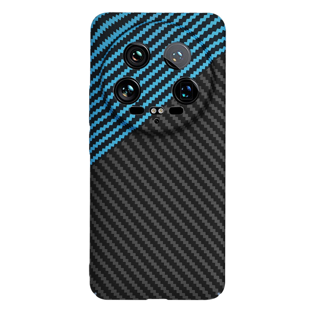 Capa para Xiaomi 14 Ultra, Techsuit, Carbonite FiberShell, Preto Azul