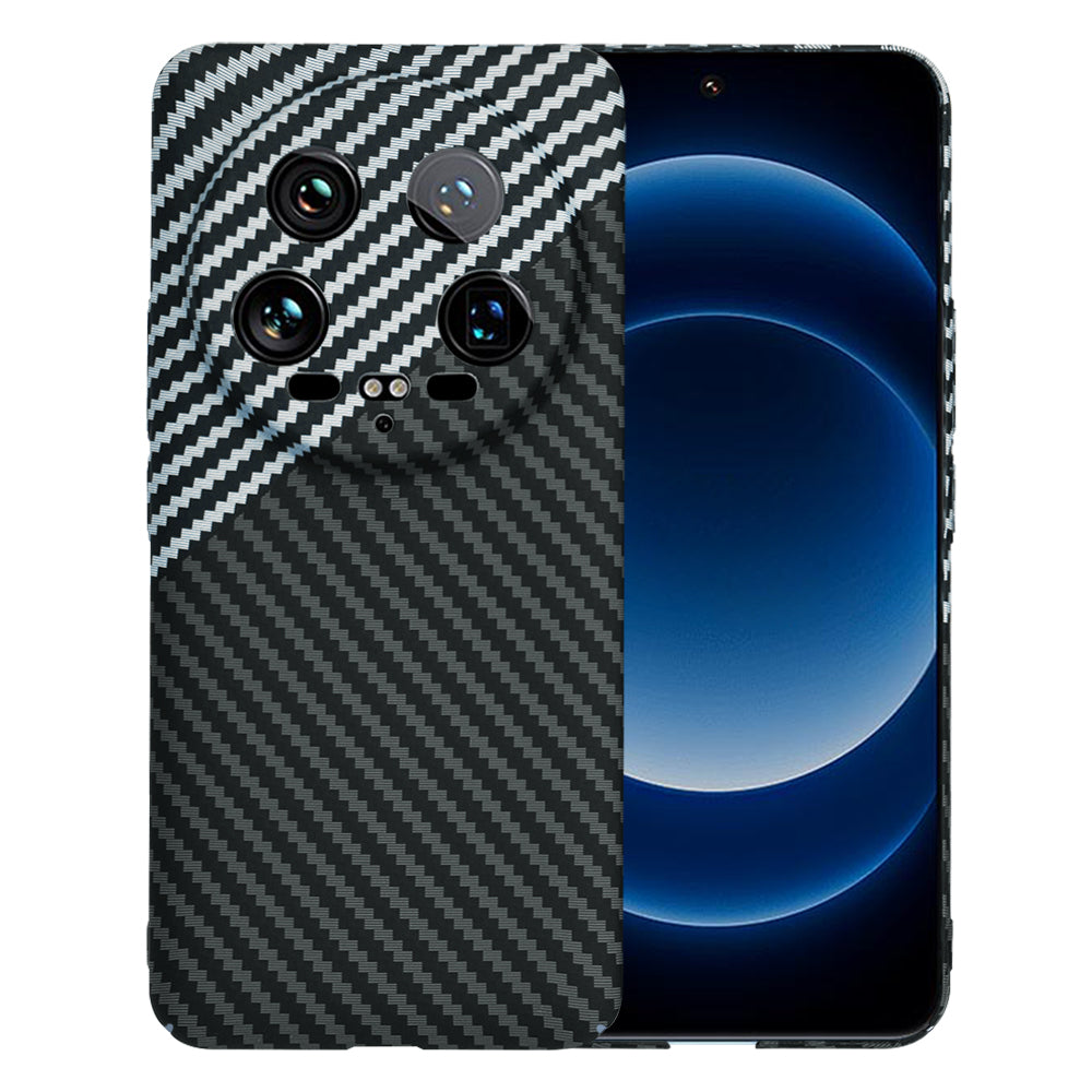 Capa para Xiaomi 14 Ultra, Techsuit, Carbonite FiberShell, Preto Cinzento