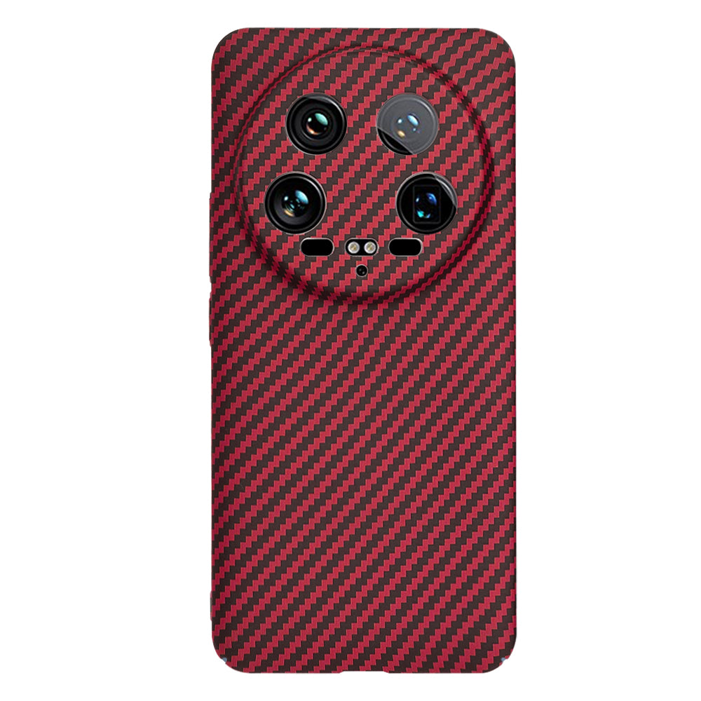 Capa para Xiaomi 14 Ultra, Techsuit, Carbonite FiberShell, Vermelha