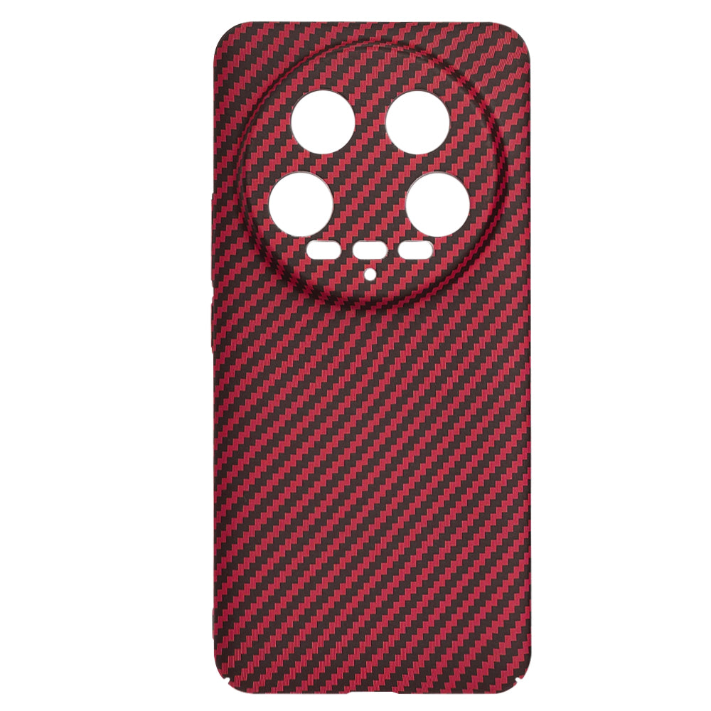 Capa para Xiaomi 14 Ultra, Techsuit, Carbonite FiberShell, Vermelha