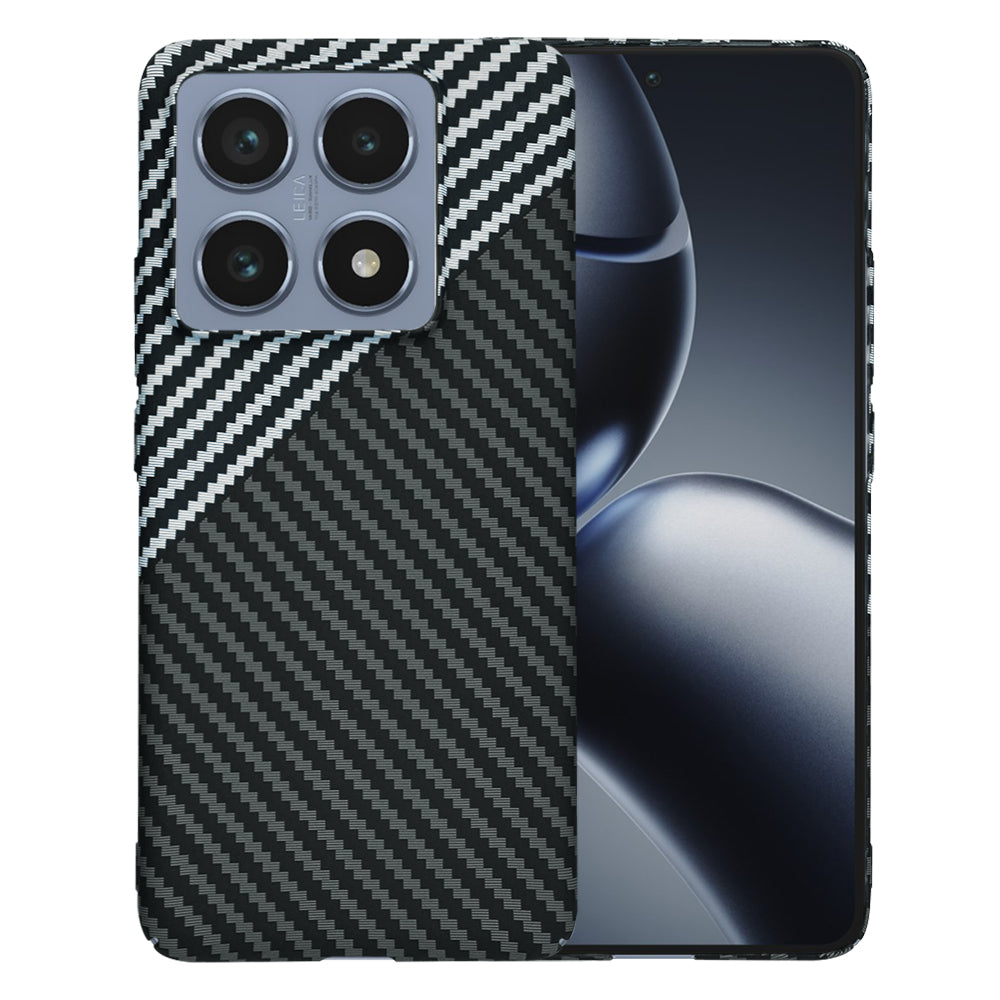 Capa para Xiaomi 14T Pro, Techsuit, Carbonite FiberShell, Preto Cinzento