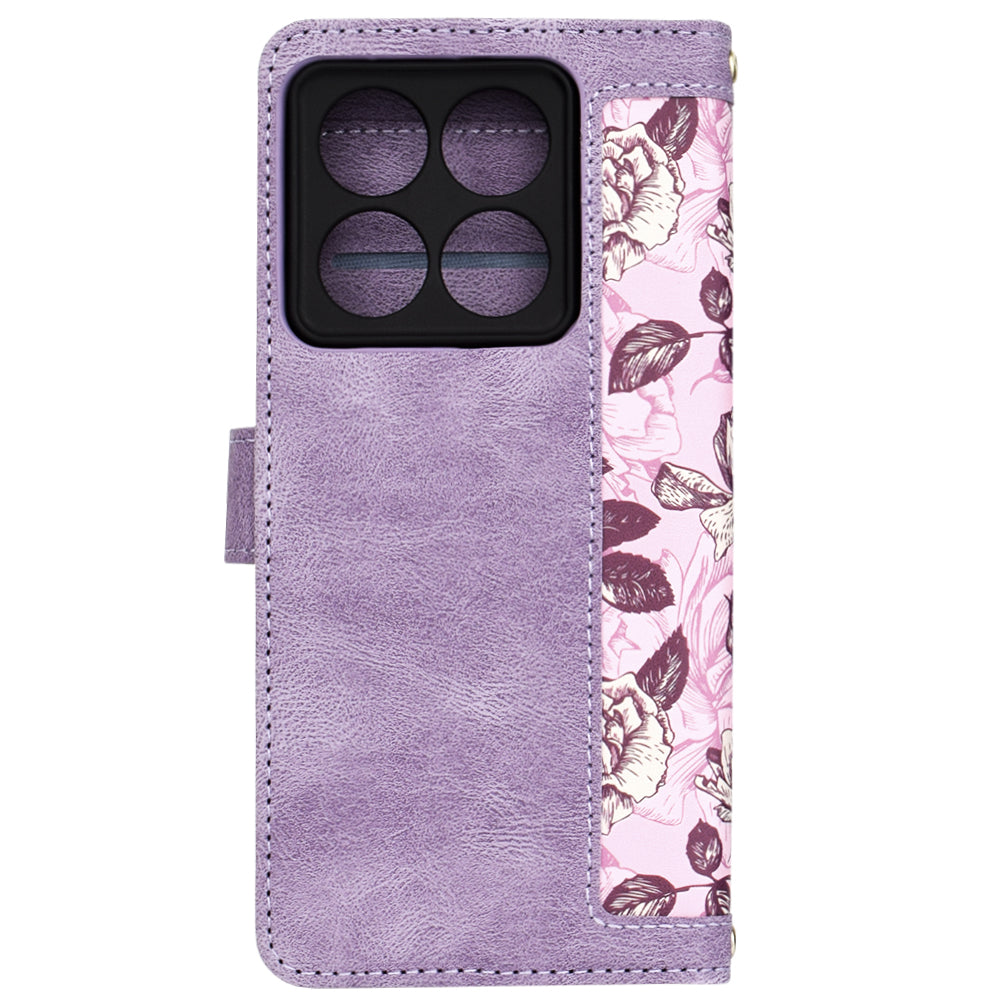 Capa para Xiaomi 14T Pro, Techsuit, FlipCraft, Roxo