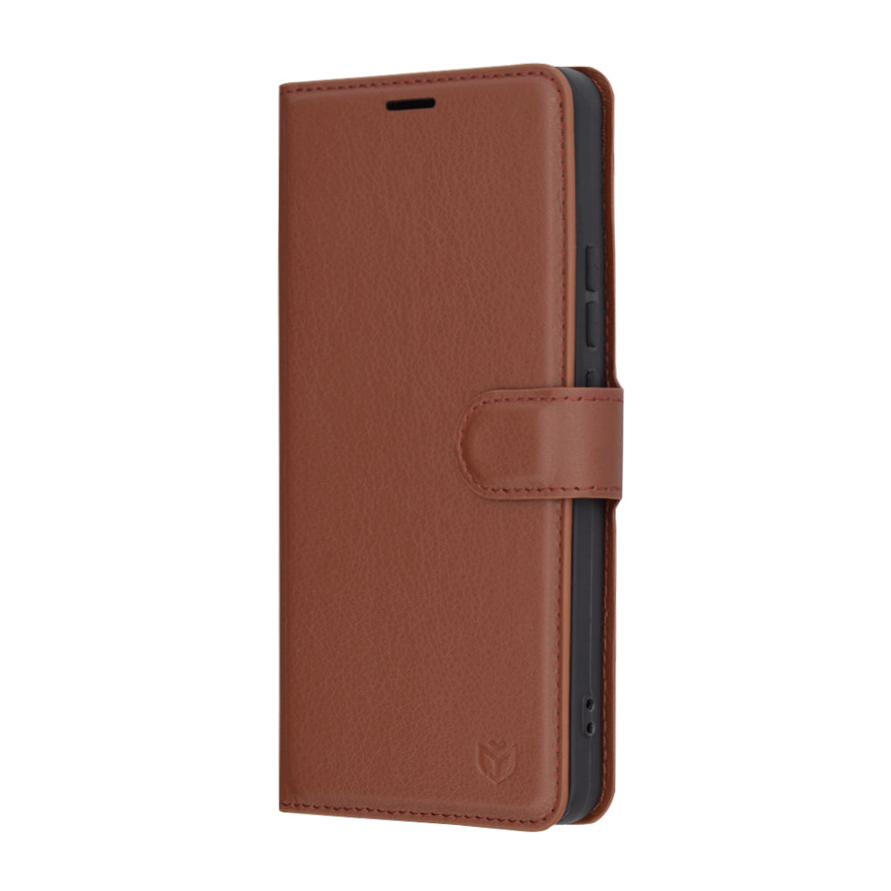 Capa para Xiaomi 14T Pro, Techsuit, Leather Folio, Castanha