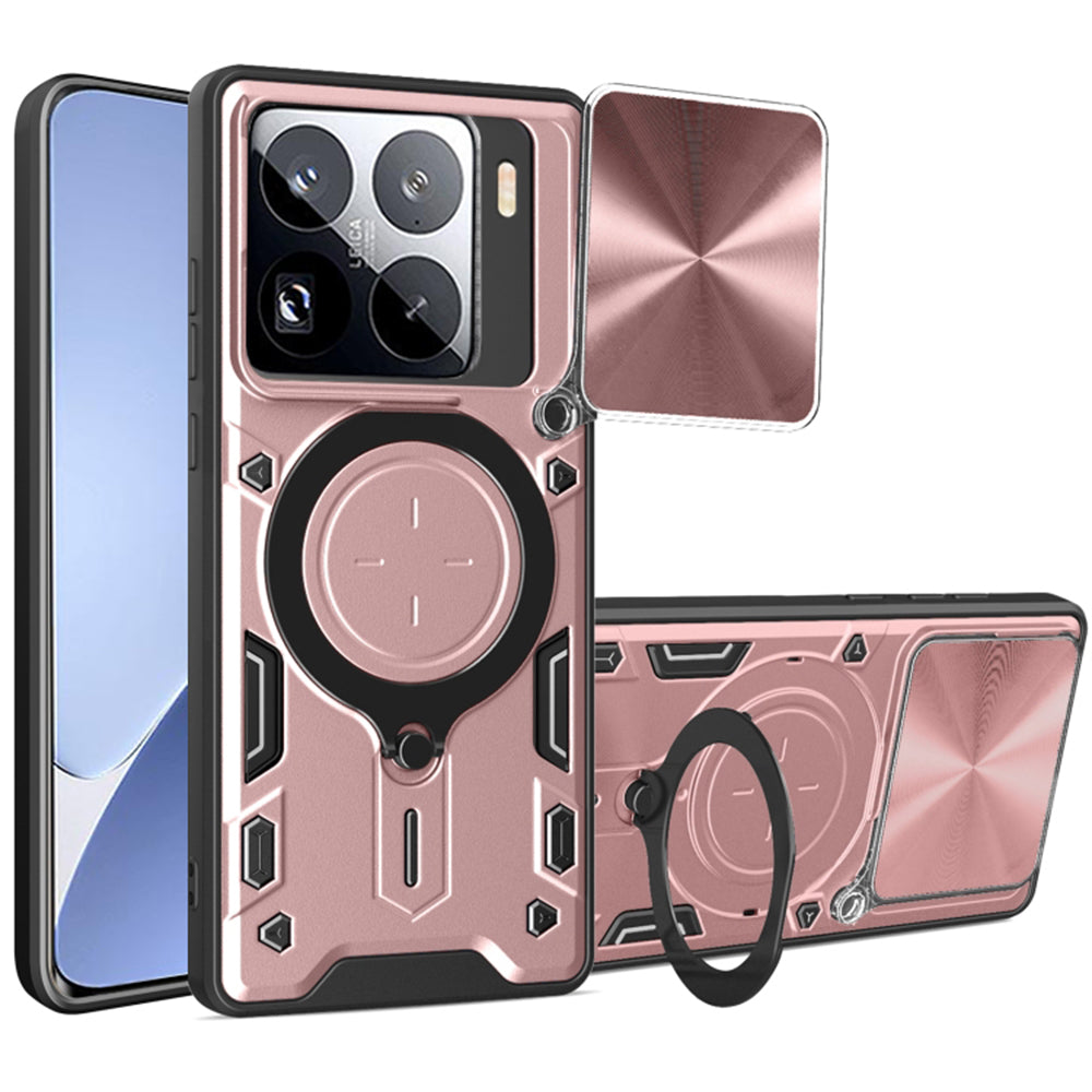 Capa para Xiaomi 15 Pro, Techsuit, CamGuard Pro, Rosa Dourado