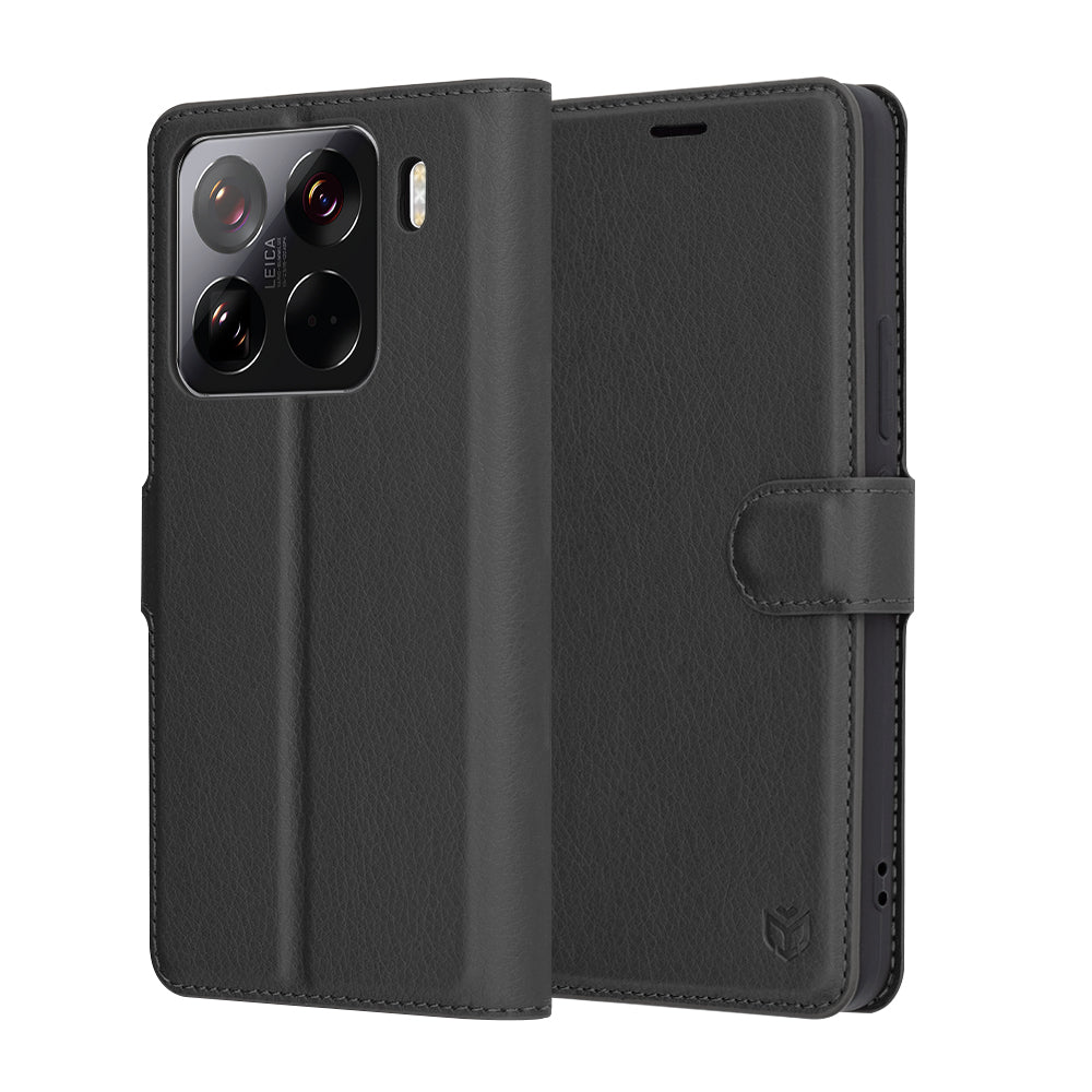 Capa para Xiaomi 15 Pro, Techsuit, Leather Folio, Preta