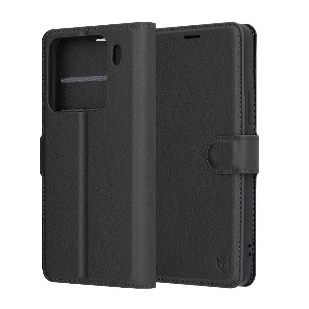 Capa para Xiaomi 15 Pro, Techsuit, Leather Folio, Preta