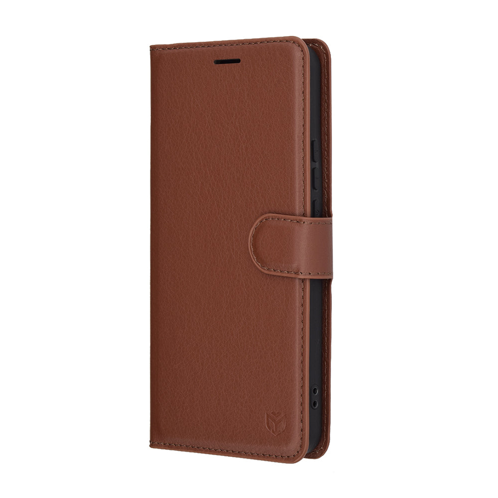 Capa para Xiaomi 15 Ultra, Techsuit, Leather Folio, Castanha