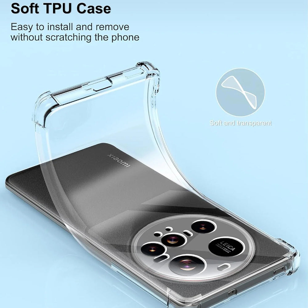 Capa para Xiaomi 15 Ultra, Techsuit, Transparente Antichoque, Transparente
