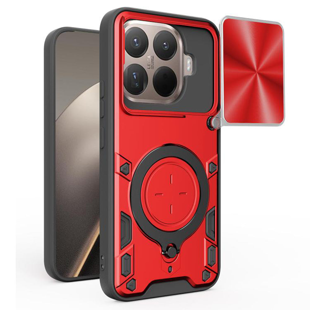Capa para Xiaomi 15T Pro, Techsuit, CamGuard Pro, Vermelha