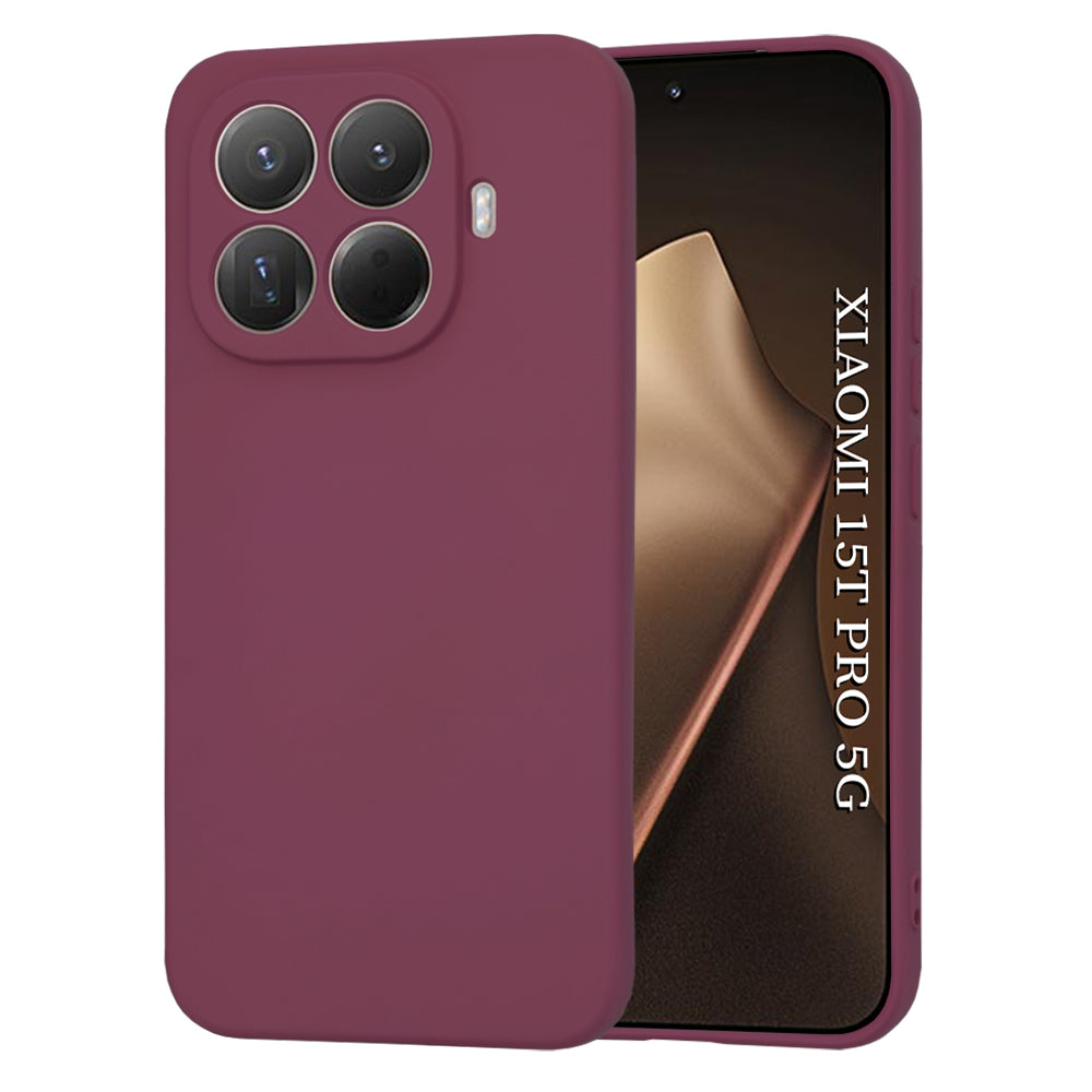 Capa para Xiaomi 15T Pro, Techsuit, SoftFlex, Cor de Cereja