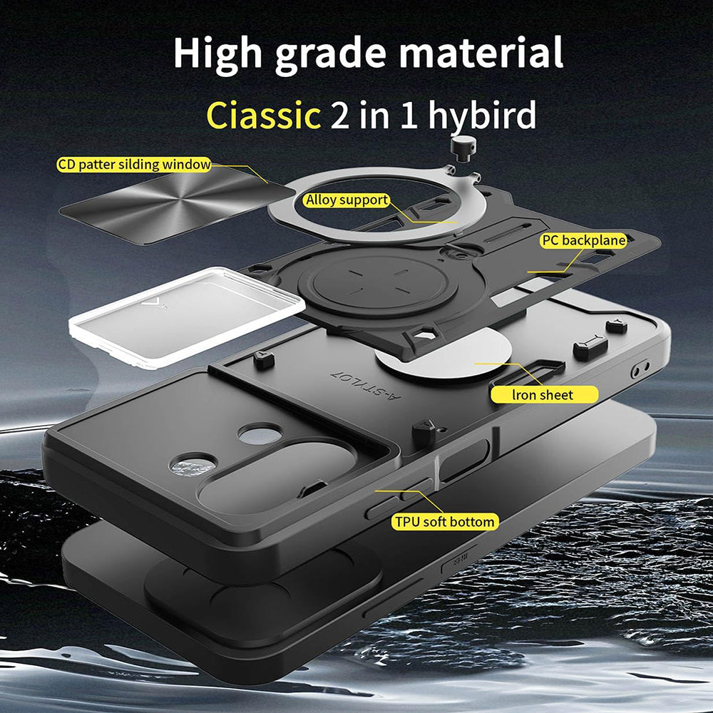 Capa para Xiaomi 15T, Techsuit, CamGuard Pro, Preta