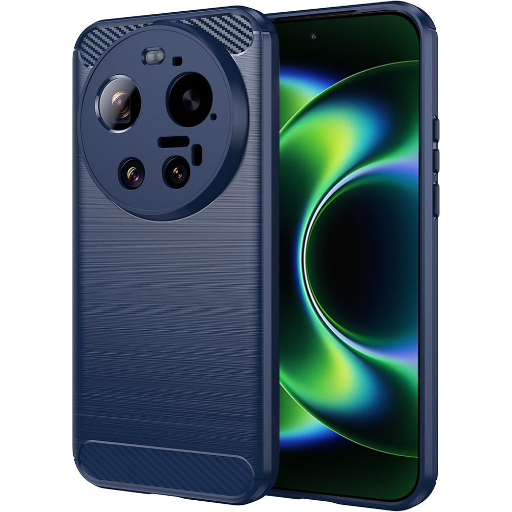 Capa para Xiaomi 17 Ultra, Techsuit, Carbono, Azul