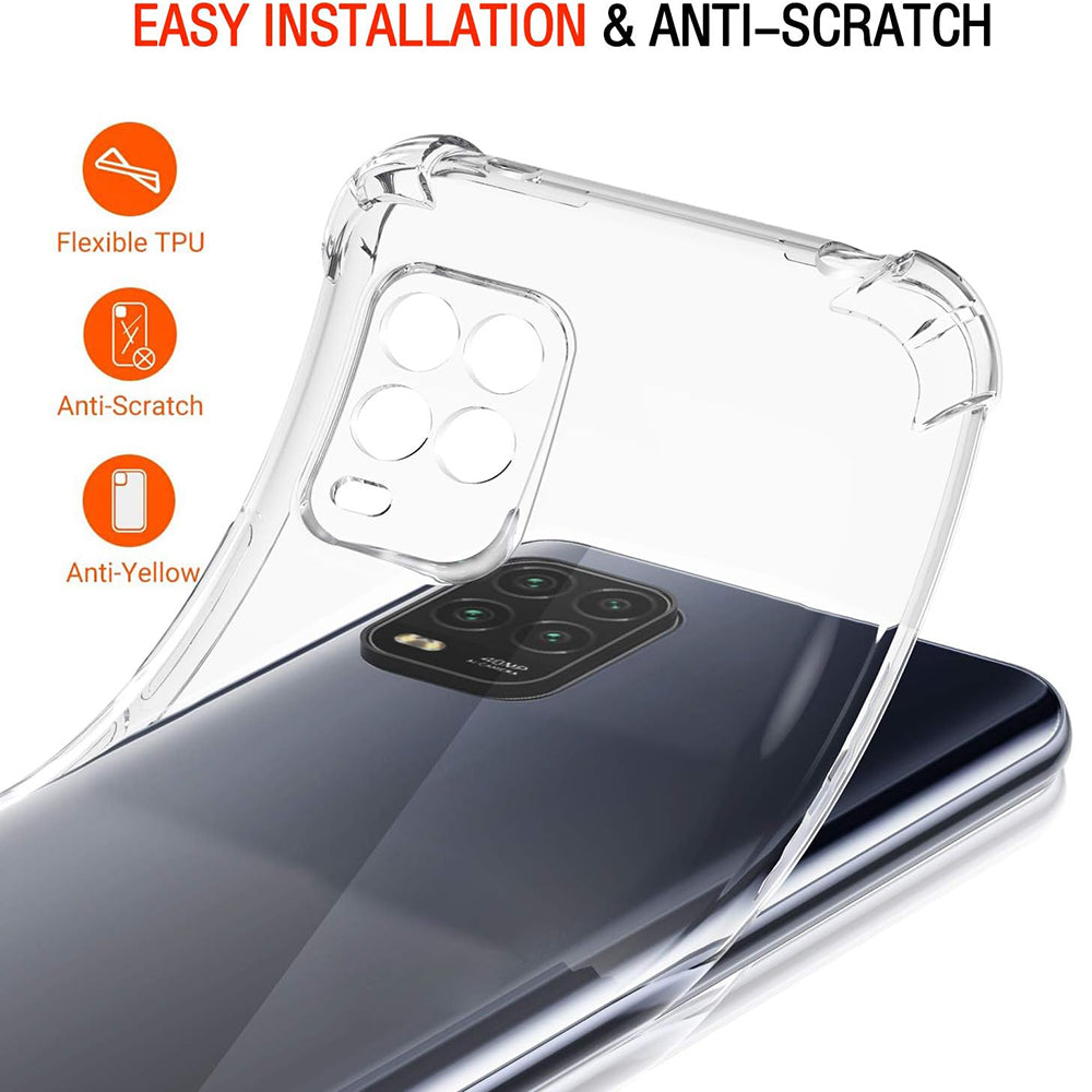 Capa para Xiaomi Mi 10 Lite 5G, Techsuit, Shockproof Clear, Transparente