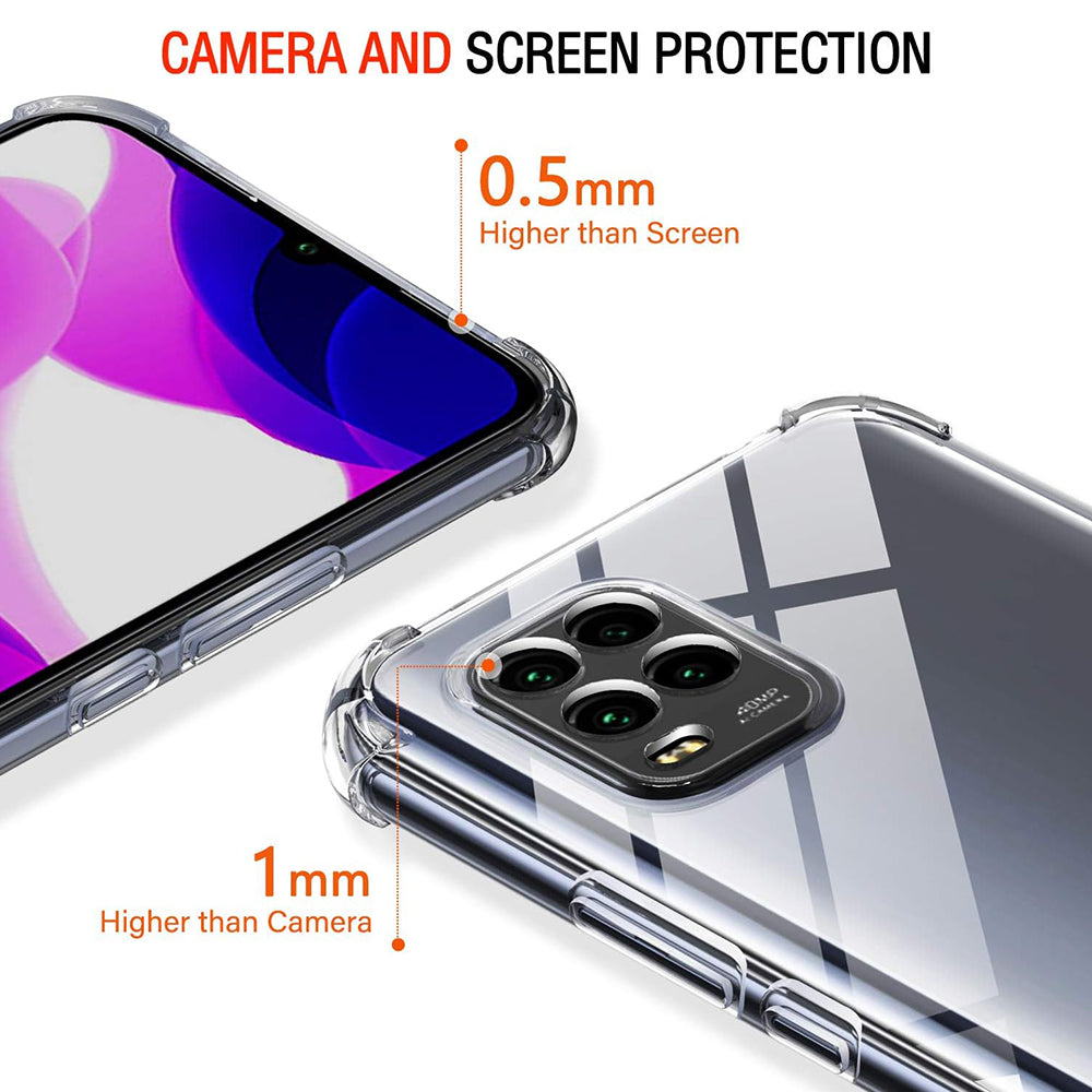 Capa para Xiaomi Mi 10 Lite 5G, Techsuit, Shockproof Clear, Transparente