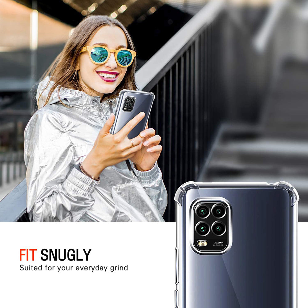 Capa para Xiaomi Mi 10 Lite 5G, Techsuit, Shockproof Clear, Transparente