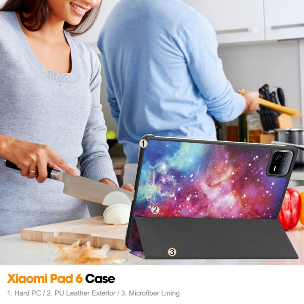 Capa para Xiaomi Pad 6 / 6 Pro, Techsuit, FoldPro Galaxy, Multicolor