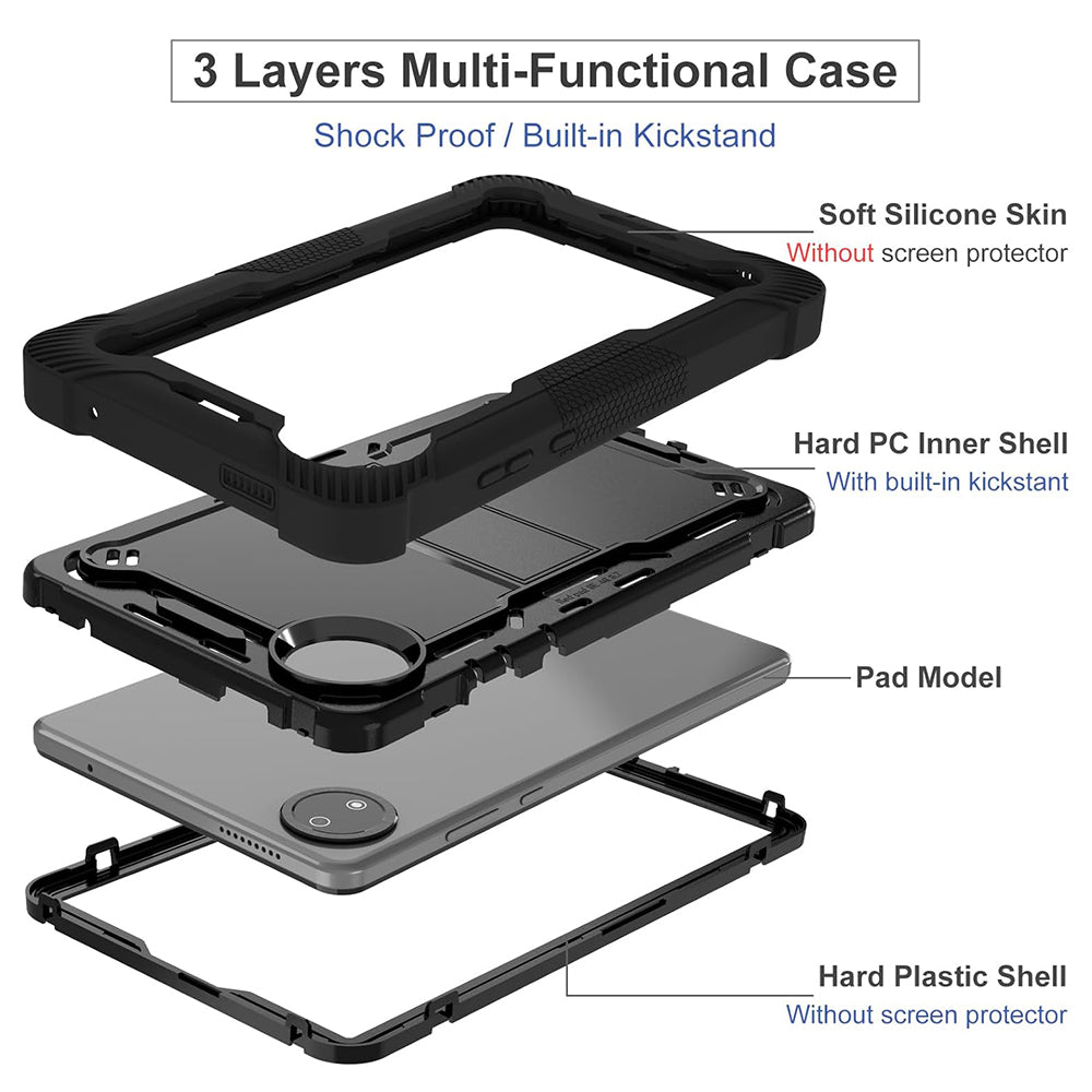 Capa para Xiaomi Pad 7, Techsuit, Rugged TabShell, Preta