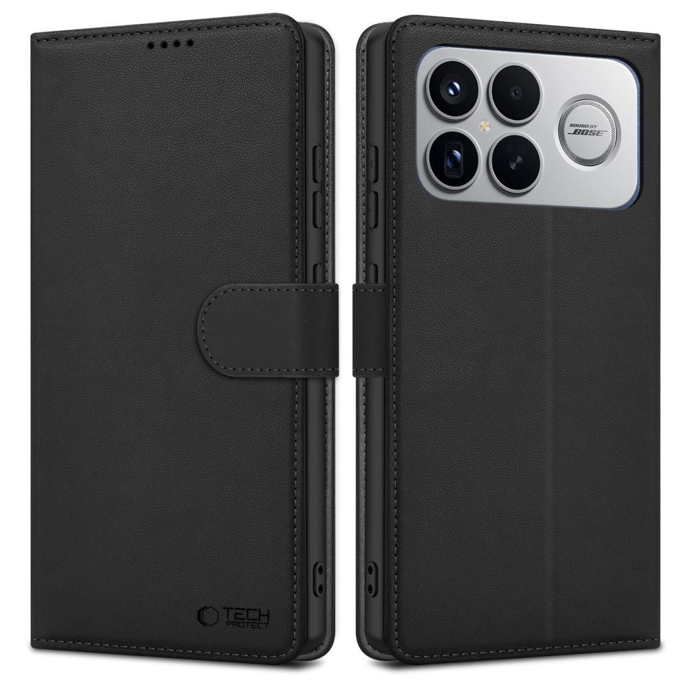 Capa para Xiaomi Poco F8 Ultra, Tech-Protect, Wallet, Preta