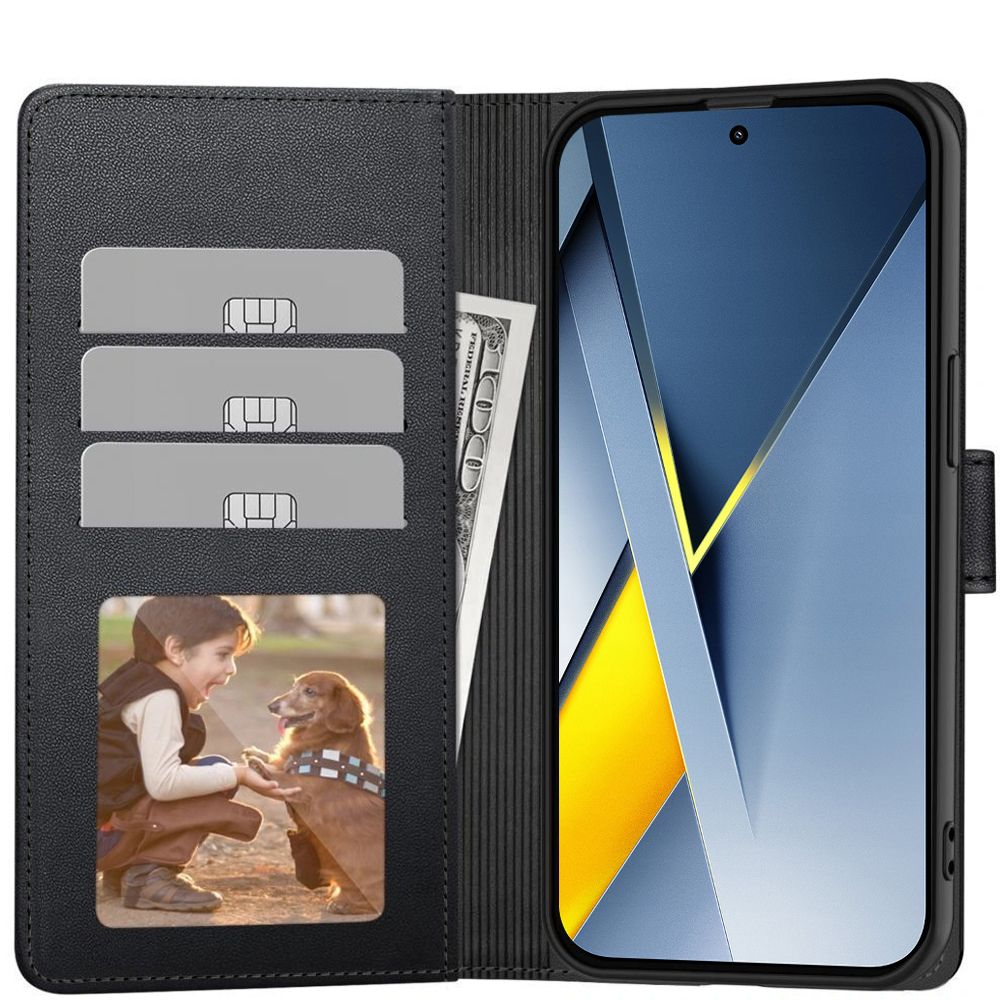 Capa para Xiaomi Poco F8 Ultra, Tech-Protect, Wallet, Preta