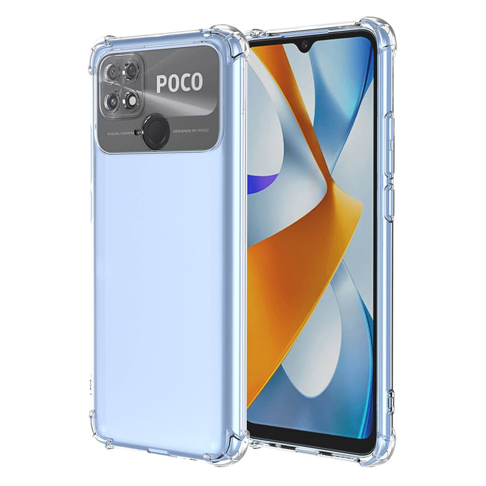 Capa para Xiaomi Poco C40, Techsuit, Shockproof Clear, Transparente