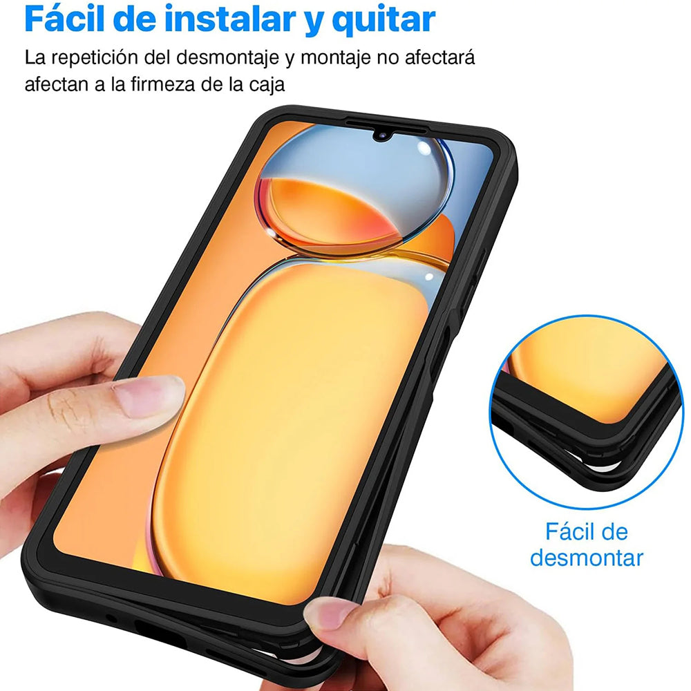 Capa para Xiaomi Poco C65 / Redmi 13C, Techsuit, ColorVerse 360, Preta