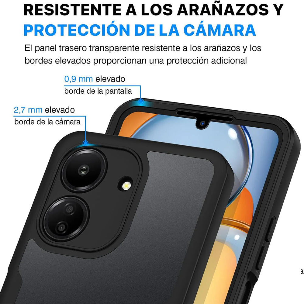 Capa para Xiaomi Poco C65 / Redmi 13C, Techsuit, ColorVerse 360, Preta