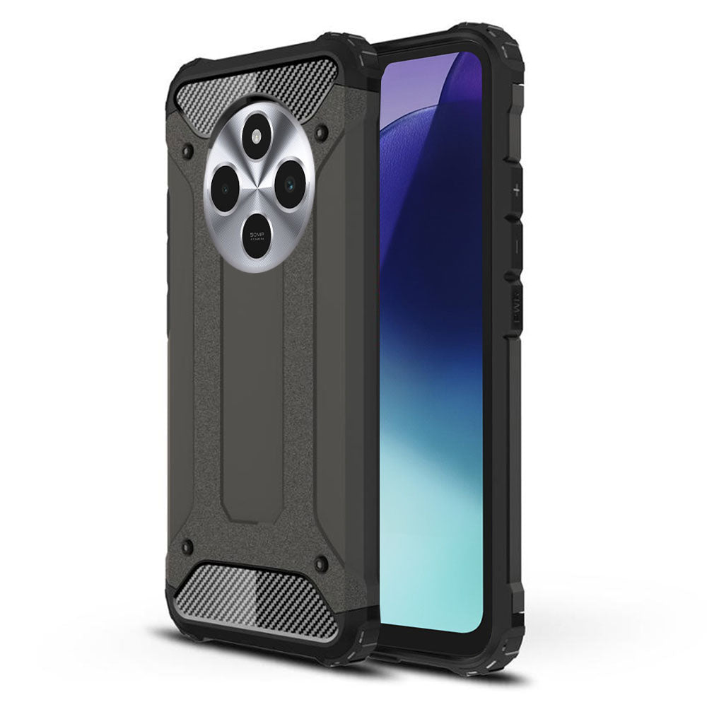 Capa para Xiaomi Poco C75 / Redmi 14C, Techsuit, Hybrid Armor, Preta