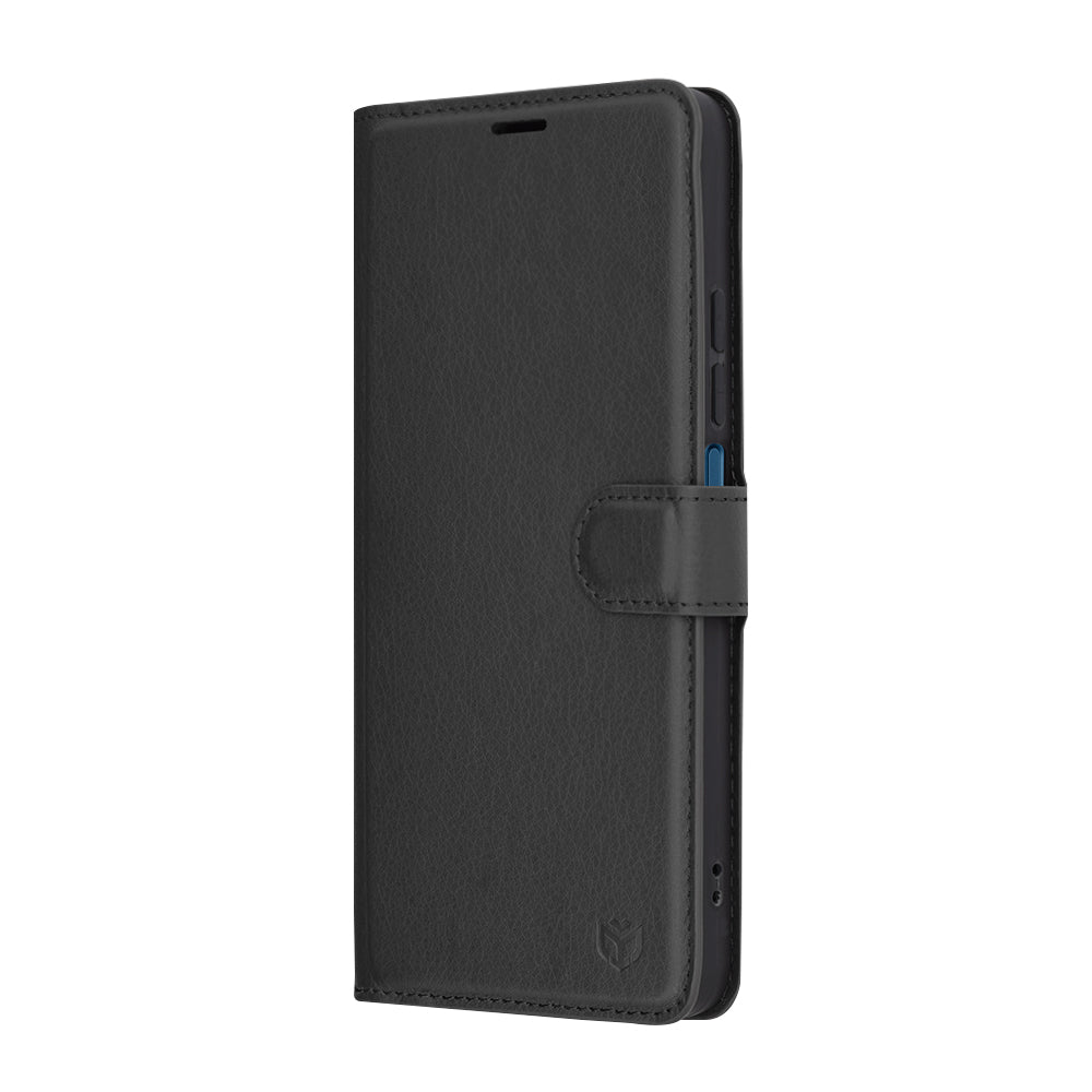 Capa para Xiaomi Poco C75 / Redmi 14C, Techsuit, Leather Folio, Preta