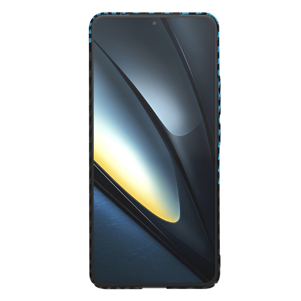 Capa para Xiaomi Poco F6 Pro, Techsuit, Carbonite FiberShell, Preto Azul
