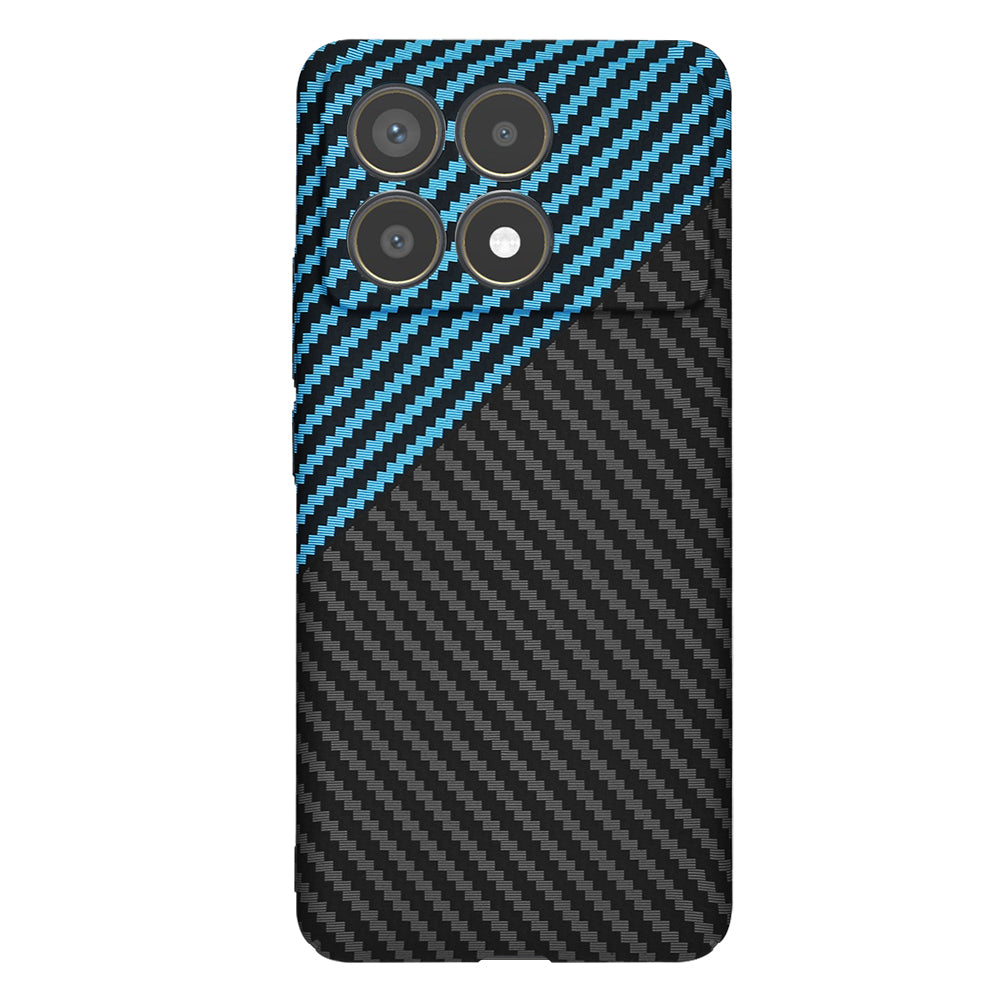 Capa para Xiaomi Poco F6 Pro, Techsuit, Carbonite FiberShell, Preto Azul
