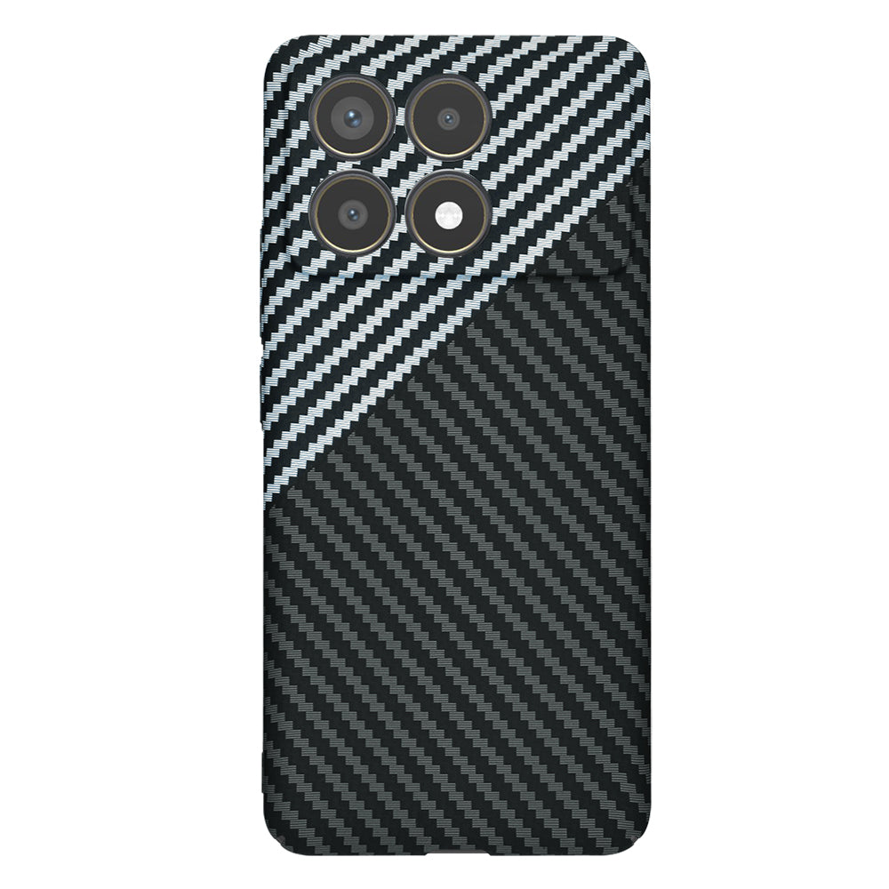 Capa para Xiaomi Poco F6 Pro, Techsuit, Carbonite FiberShell, Preto Cinzento