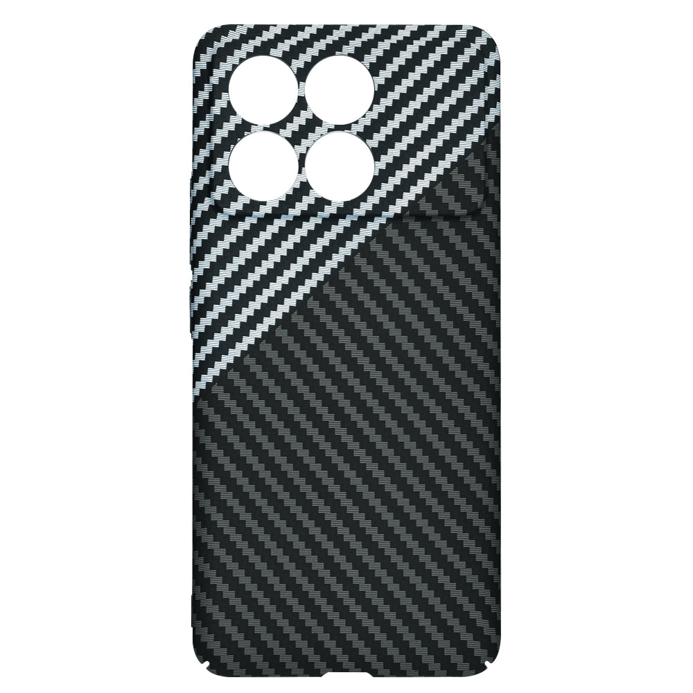 Capa para Xiaomi Poco F6 Pro, Techsuit, Carbonite FiberShell, Preto Cinzento