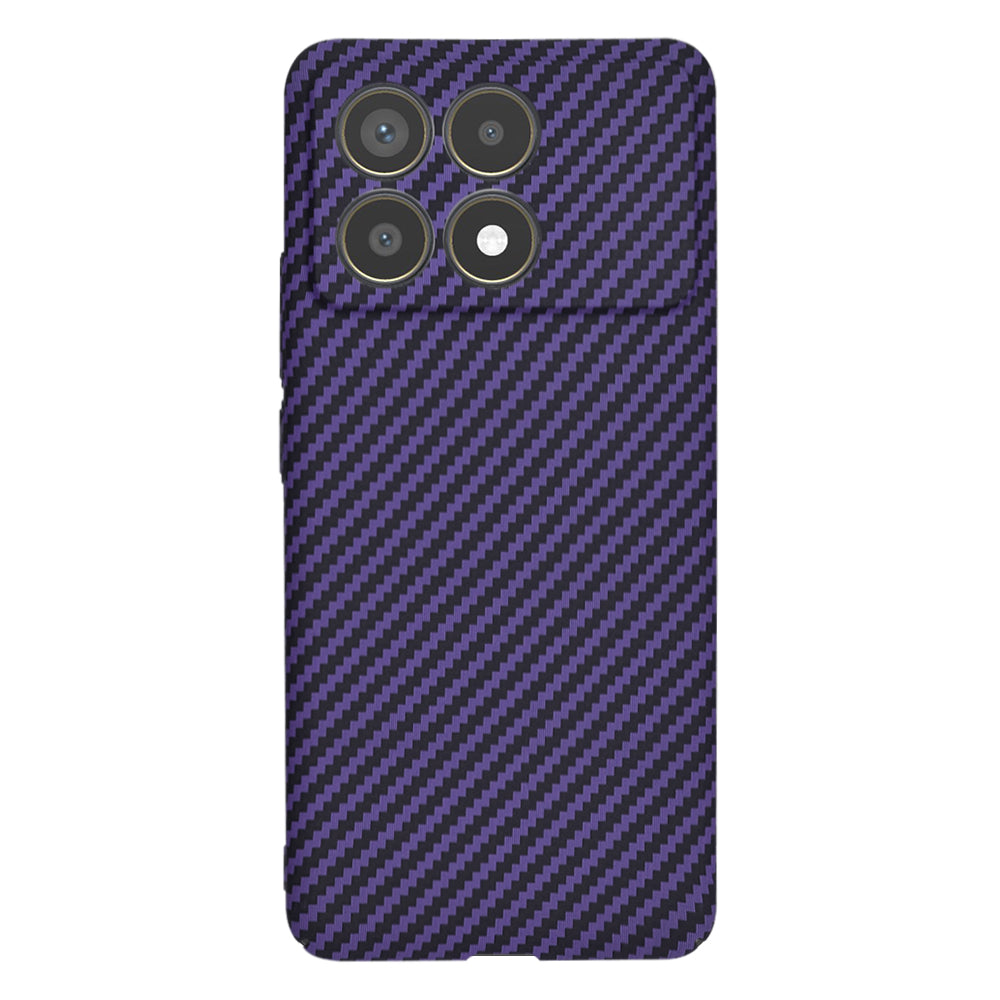 Capa para Xiaomi Poco F6 Pro, Techsuit, Carbonite FiberShell, Roxo