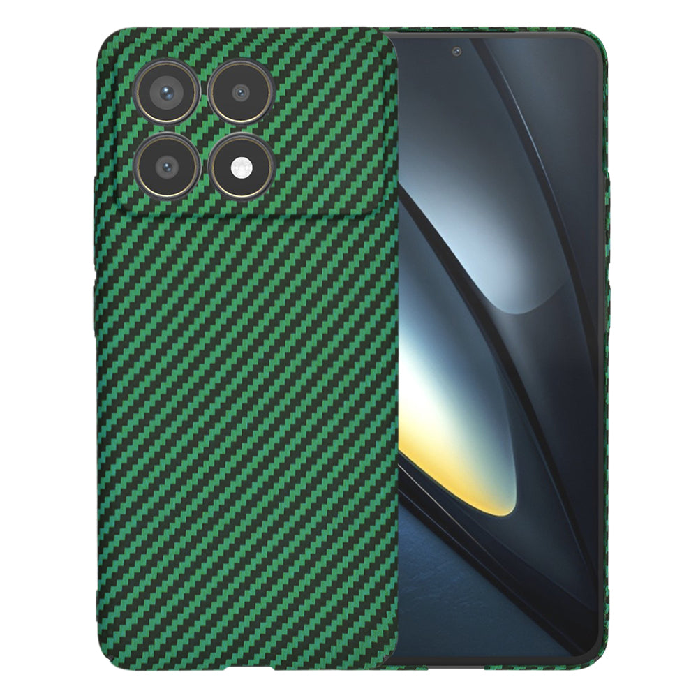 Capa para Xiaomi Poco F6 Pro, Techsuit, Carbonite FiberShell, Verde