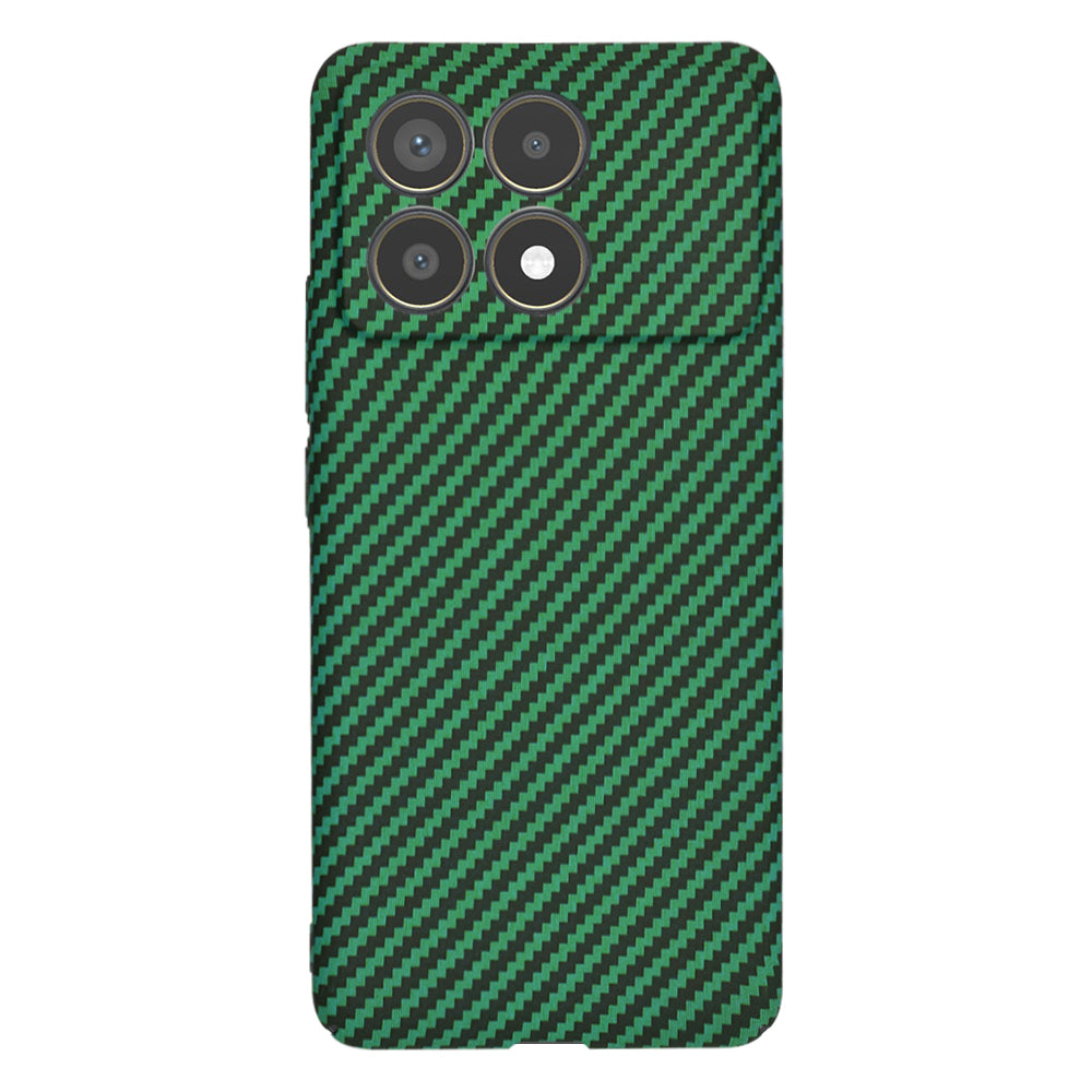 Capa para Xiaomi Poco F6 Pro, Techsuit, Carbonite FiberShell, Verde