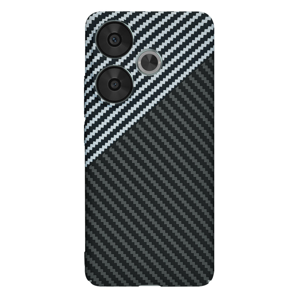 Capa para Xiaomi Poco F6, Techsuit, Carbonite FiberShell, Preto Cinzento