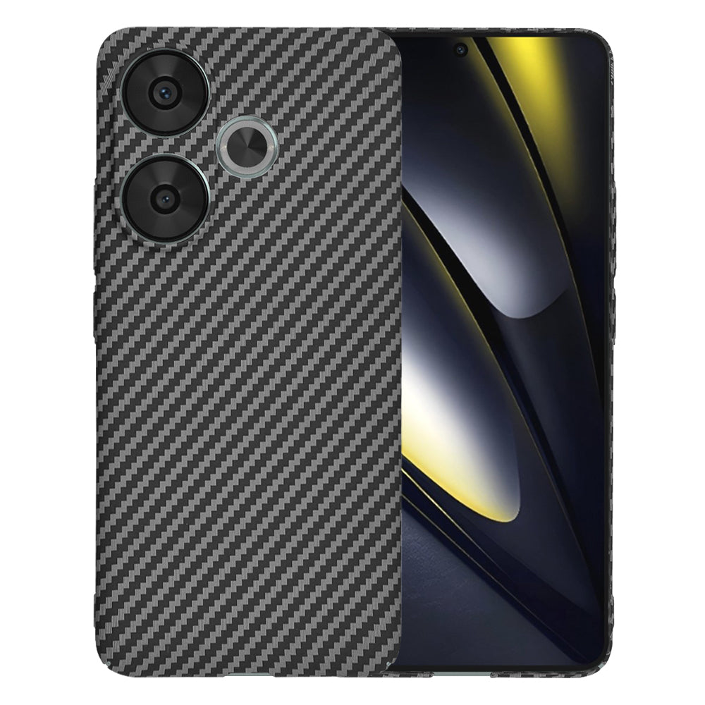 Capa para Xiaomi Poco F6, Techsuit, Carbonite FiberShell, Preta