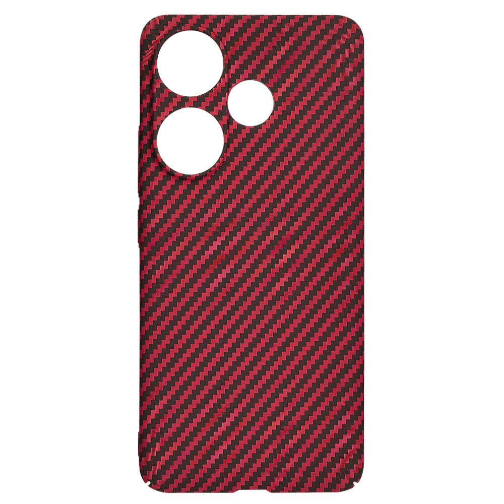 Capa para Xiaomi Poco F6, Techsuit, Carbonite FiberShell, Vermelha