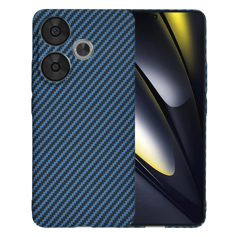 Capa para Xiaomi Poco F6, Techsuit, Carbonite FiberShell, Turquesa