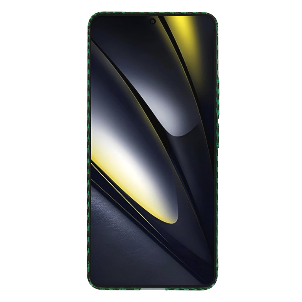 Capa para Xiaomi Poco F6, Techsuit, Carbonite FiberShell, Verde