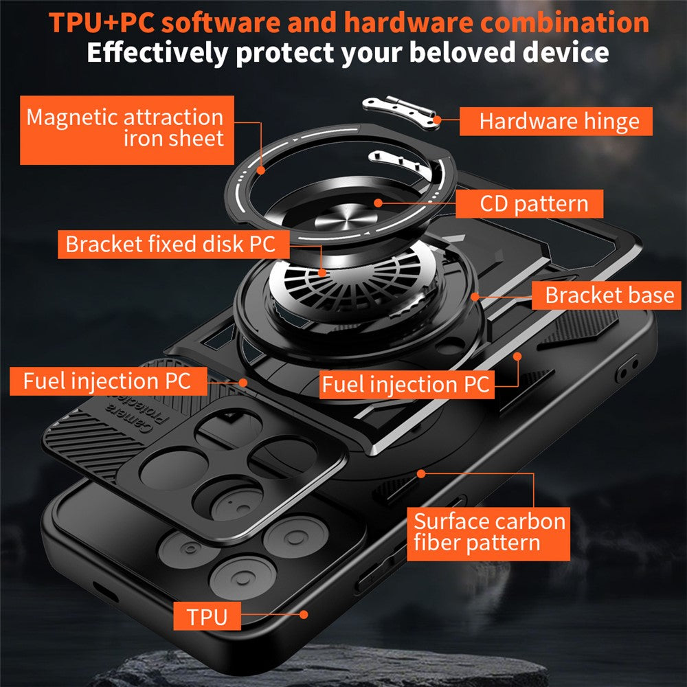 Capa para Xiaomi Poco F8 Pro, Techsuit, RuggedCam, Preta