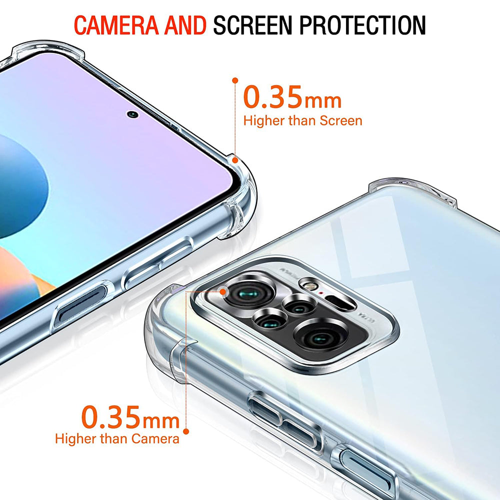 Capa para Xiaomi Poco M5s / Redmi Note 10S / Note 10, Techsuit, Transparente à Prova de Choques, Transparente